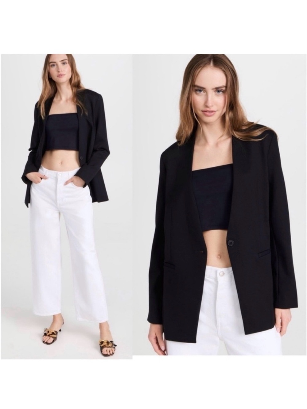 Spanx / NWT Perfect Collarless Blazer Classic Black